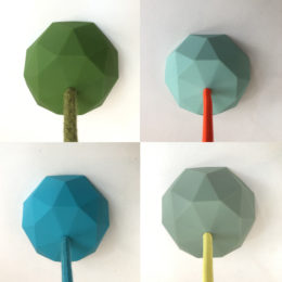 Ceiling Rose Faceted Rubber Greens