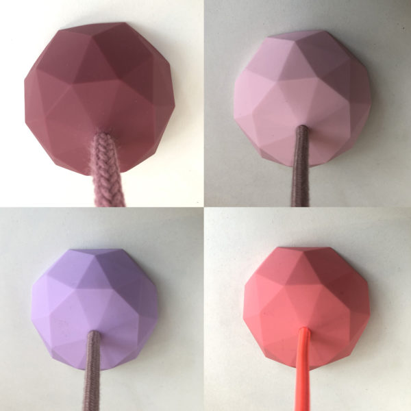 ceiling rose faceted rubber reds