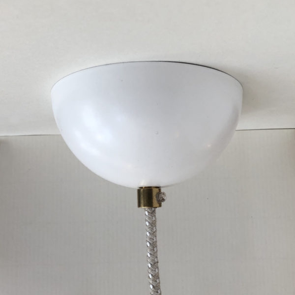 Ceiling Rose Metal Bowl White